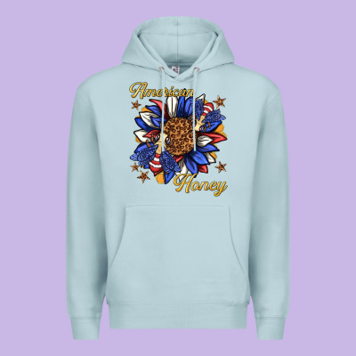 American Honey With Bee Premium Hoodie Designed By Texasbilliewilder