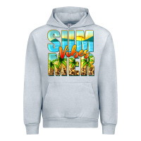 Heather Grey summer vibes Urban Hoodie - Zillion Design Studio