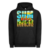 Pigment Black summer vibes Urban Hoodie - Zillion Design Studio
