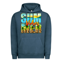 Pigment Midnight Navy summer vibes Urban Hoodie - Zillion Design Studio