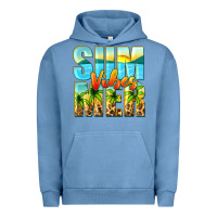 Pigment Pebble Blue summer vibes Urban Hoodie - Zillion Design Studio
