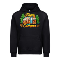 Black happy camper Urban Hoodie - Zillion Design Studio