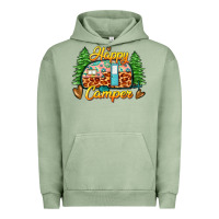 Pigment Oil Green happy camper Urban Hoodie - Zillion Design Studio