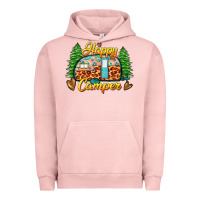 Pigment Salmon happy camper Urban Hoodie - Zillion Design Studio