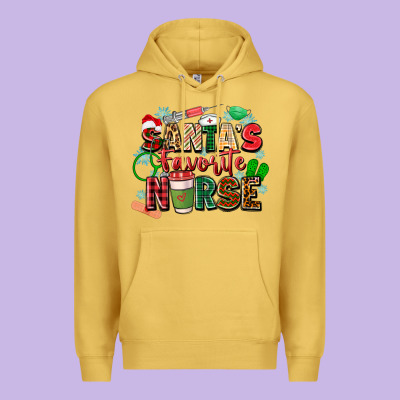 Santas Favorite Nurse Premium Hoodie Designed By Zillion Design Studio