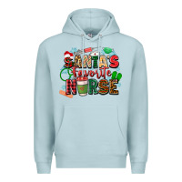 Blue Mist santas favorite nurse Premium Hoodie - Zillion Design Studio