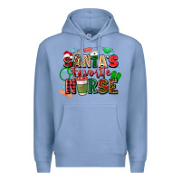 Colony Blue santas favorite nurse Premium Hoodie - Zillion Design Studio