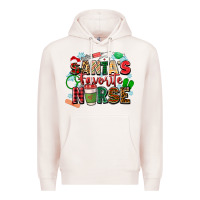 Pale Pink santas favorite nurse Premium Hoodie - Zillion Design Studio