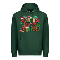 Sports Green santas favorite nurse Premium Hoodie - Zillion Design Studio