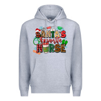 Heather Grey santas favorite nurse Premium Hoodie - Zillion Design Studio