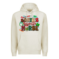 Oatmeal Heather santas favorite nurse Premium Hoodie - Zillion Design Studio