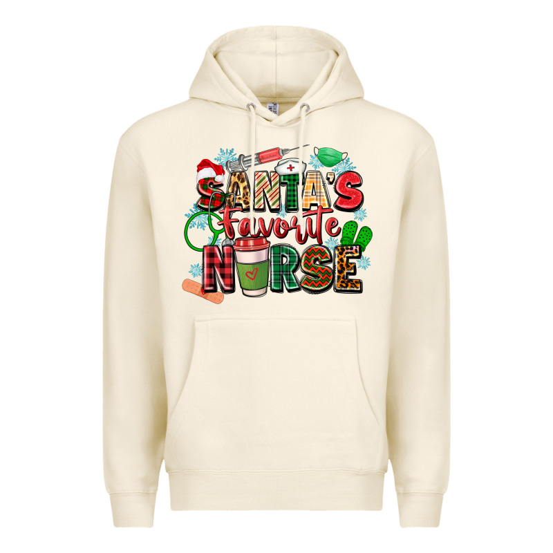 Santas Favorite Nurse Premium Hoodie by Zillion Design Studio | Teevron