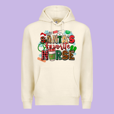 Santas Favorite Nurse Premium Hoodie Designed By Zillion Design Studio