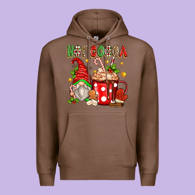 Hot Cocoa Gnome Premium Hoodie Designed By Zillion Design Studio