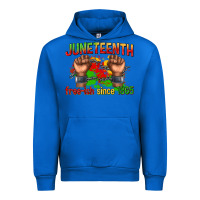 Cobalt juneteenth free ish since 1865 Urban Hoodie - texasbilliewilder