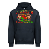 Navy juneteenth free ish since 1865 Urban Hoodie - texasbilliewilder