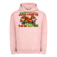 Pigment Salmon juneteenth free ish since 1865 Urban Hoodie - texasbilliewilder