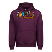 Mauve Wine campfire legend Urban Hoodie - Zillion Design Studio