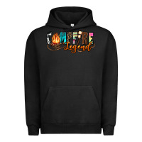 Pigment Black campfire legend Urban Hoodie - Zillion Design Studio