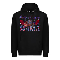 Black American mama with cowboy Premium Hoodie - texasbilliewilder
