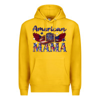Lemon American mama with cowboy Premium Hoodie - texasbilliewilder