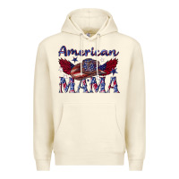 Sandshell American mama with cowboy Premium Hoodie - texasbilliewilder
