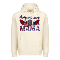 Tofu American mama with cowboy Premium Hoodie - texasbilliewilder
