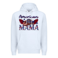 White American mama with cowboy Premium Hoodie - texasbilliewilder