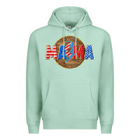 Seafoam American mama with lightning bolt Premium Hoodie - texasbilliewilder