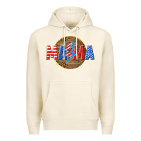 Tofu American mama with lightning bolt Premium Hoodie - texasbilliewilder