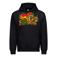Black juneteenth heart Urban Hoodie - texasbilliewilder