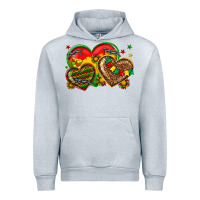 Heather Grey juneteenth heart Urban Hoodie - texasbilliewilder