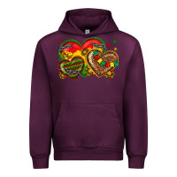 Mauve Wine juneteenth heart Urban Hoodie - texasbilliewilder