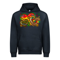 Navy juneteenth heart Urban Hoodie - texasbilliewilder