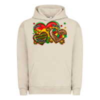 Pigment French Oak juneteenth heart Urban Hoodie - texasbilliewilder