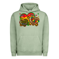 Pigment Oil Green juneteenth heart Urban Hoodie - texasbilliewilder