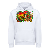 White juneteenth heart Urban Hoodie - texasbilliewilder