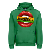 Emerald juneteenth lips Urban Hoodie - texasbilliewilder