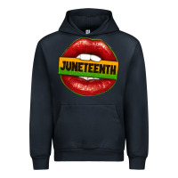Navy juneteenth lips Urban Hoodie - texasbilliewilder