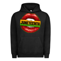 Pigment Black juneteenth lips Urban Hoodie - texasbilliewilder