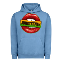 Pigment Pebble Blue juneteenth lips Urban Hoodie - texasbilliewilder