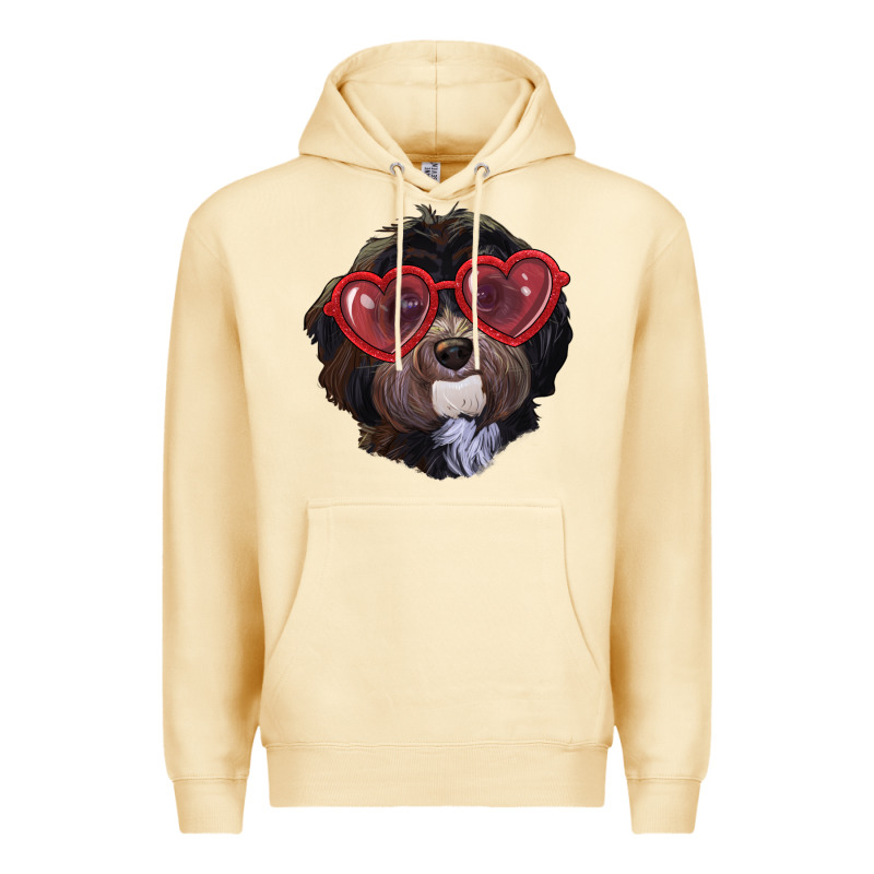 Havanese Dog With Love Glasses Premium Hoodie by RanaPortraitStore | Teevron