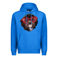 True Royal havanese dog with love glasses Premium Hoodie - RanaPortraitStore