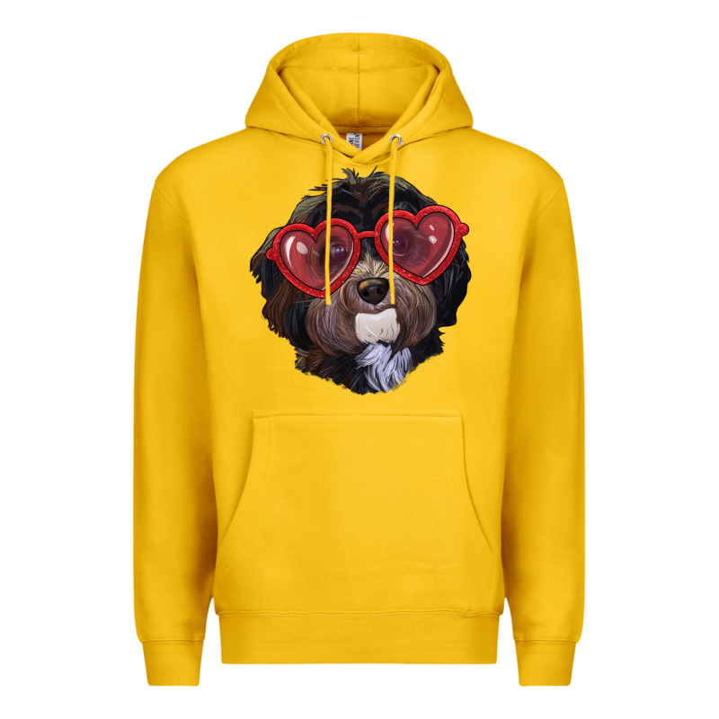 Havanese Dog With Love Glasses Premium Hoodie by RanaPortraitStore | Teevron