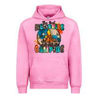 Fuchsia Pink the best memories are made camping Urban Hoodie - Zillion Design Studio