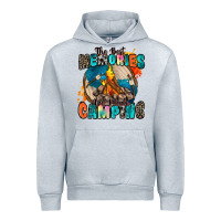 Heather Grey the best memories are made camping Urban Hoodie - Zillion Design Studio