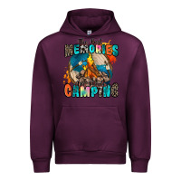 Mauve Wine the best memories are made camping Urban Hoodie - Zillion Design Studio