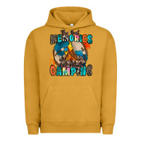 Pigment Peanut Butter the best memories are made camping Urban Hoodie - Zillion Design Studio