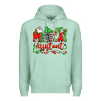Seafoam christmas medical assistant Premium Hoodie - Zillion Design Studio