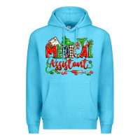 Ocean Blue christmas medical assistant Premium Hoodie - Zillion Design Studio